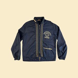 60s/70s Champion windbreaker, University of Akron size M vintage zip up jacket